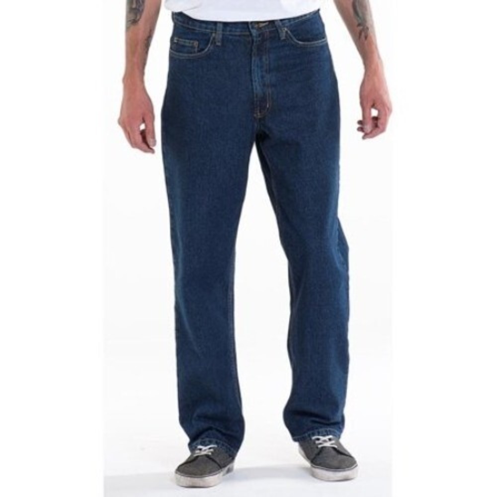 Full Blue Relaxed Fit Jean - Dark Stonewash 40x32‎